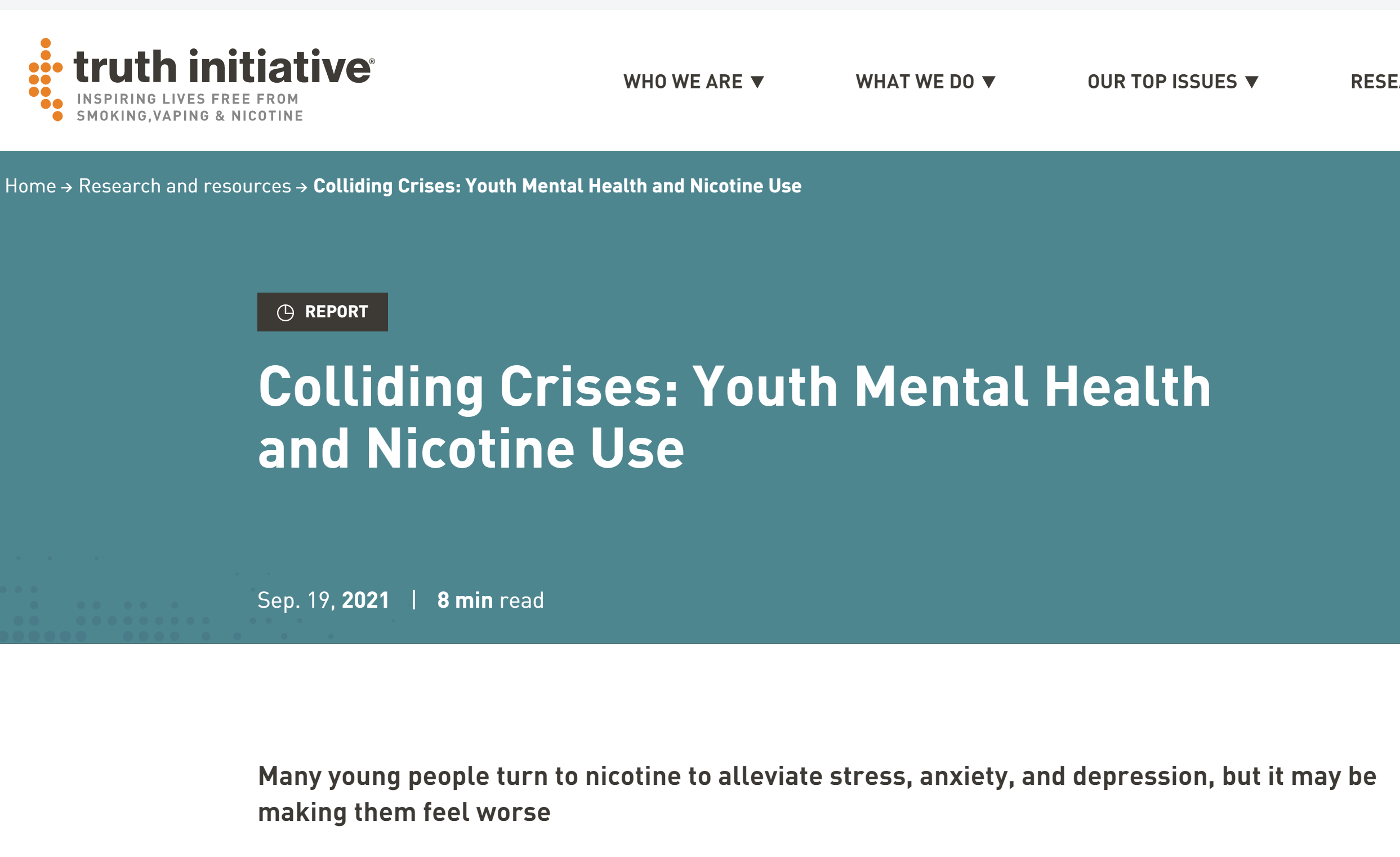 Vaping And Mental Health Does Nicotine Use Cause Teen Depression